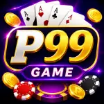 the P99 Game mobile app showing its main dashboard, game categories, and reward system designed for online mobile gaming users.